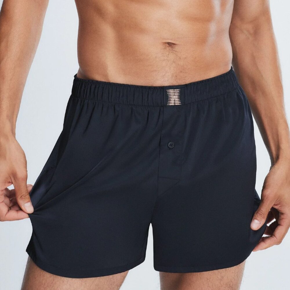 Savage X Satin Boxers in black
